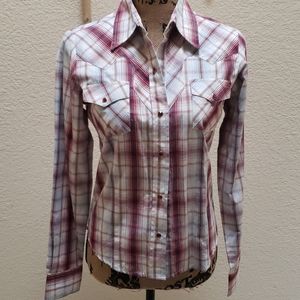 Life Style Plaid Western Shirt